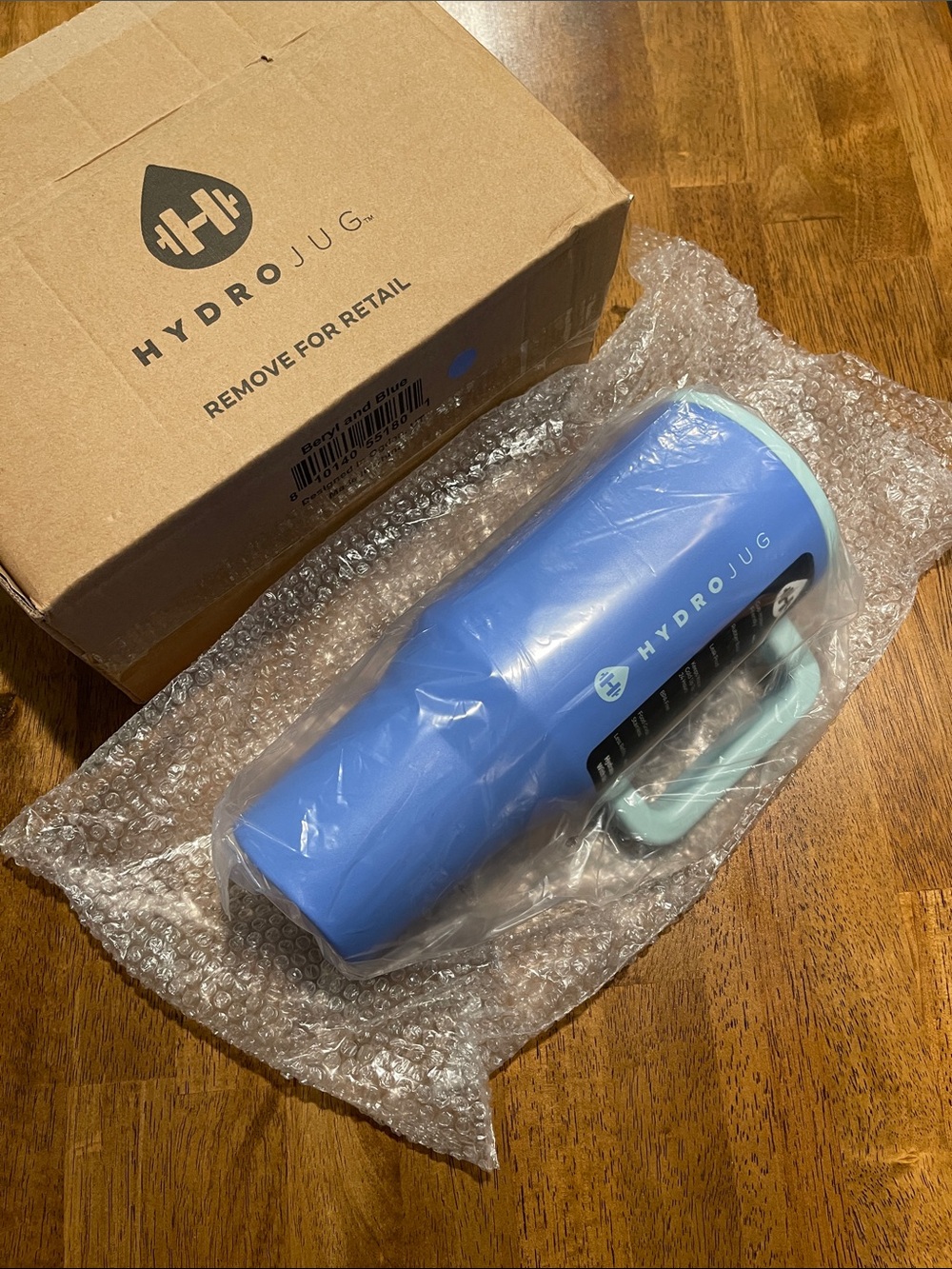 HydroJug Beryl and Blue 40oz Water Bottle